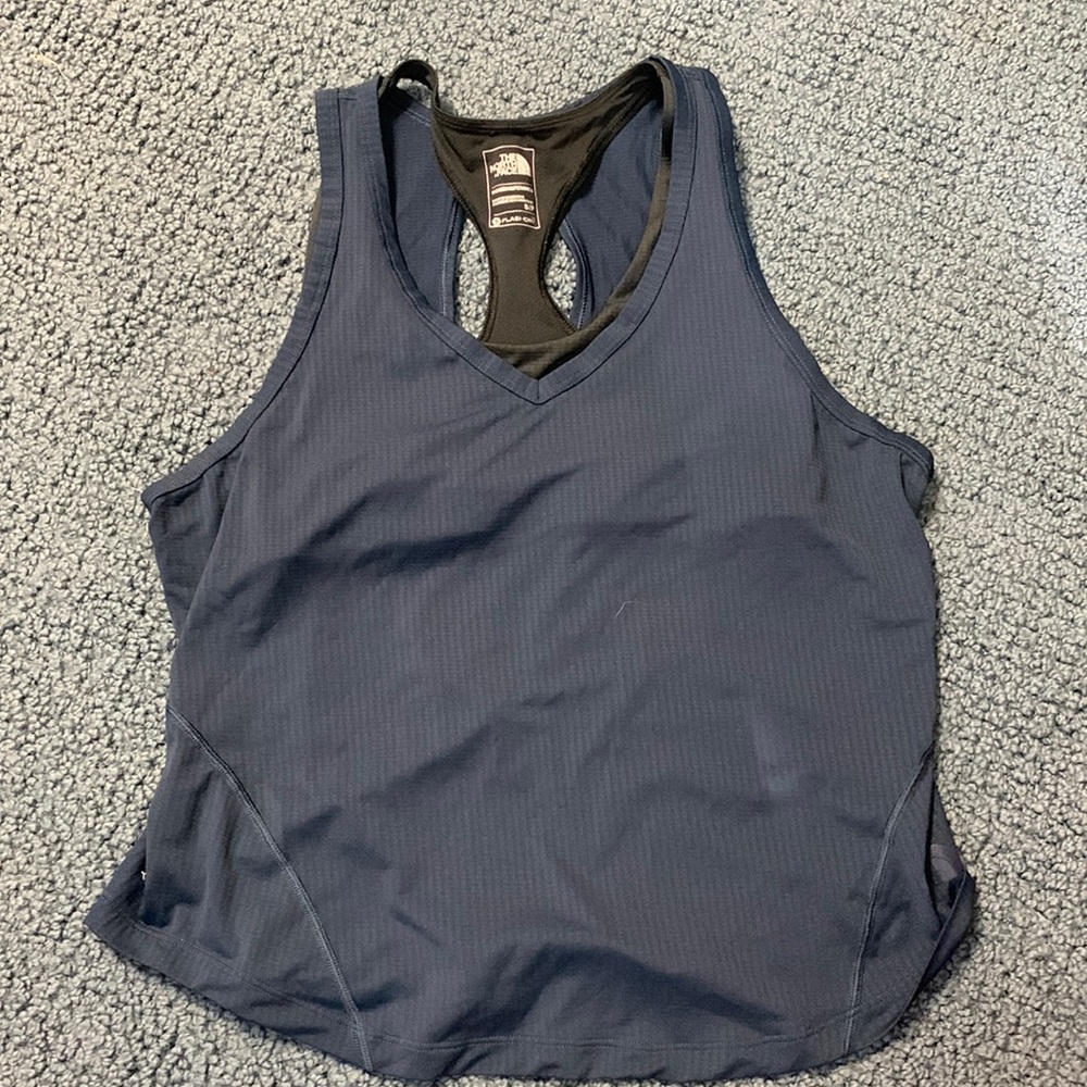 BLUE NORTH FACE BUILT IN BRA TANK!